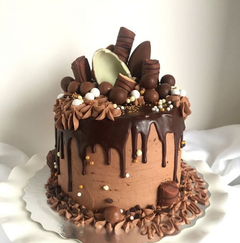 تزیین کیک تولد با شکلات