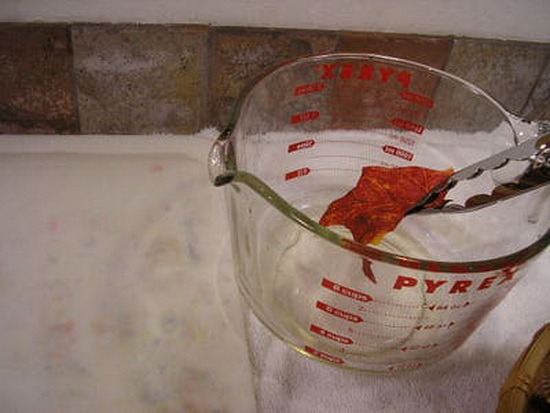 درست کردن صابون خانگی به شکل برگ