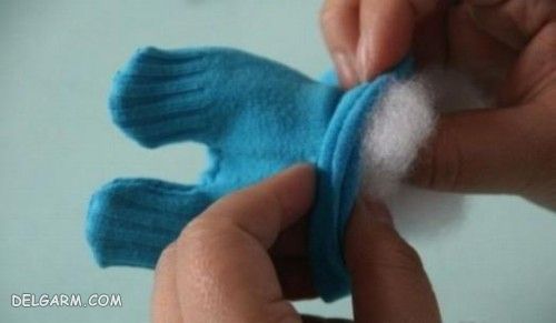 آموزش تهیه عروسک خرسی در خانه فقط با یک لنگه جوراب