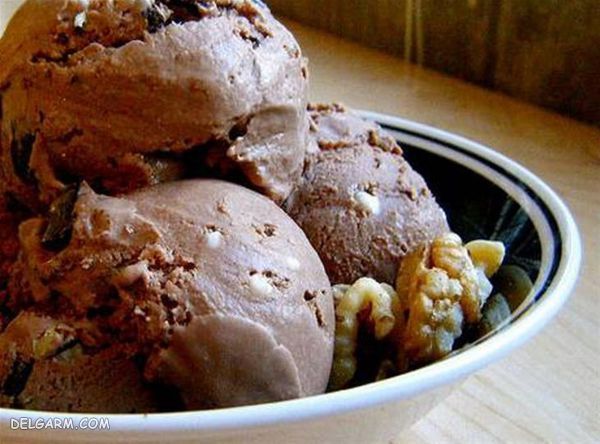 طرز تهیه بستنی گردویی