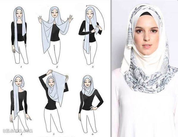 آموزشی جذاب جهت بستن شال و روسری لبنانی ( مدل حیفا )