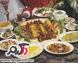 اشکالات سفره های غذای ایرانی 