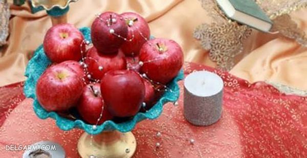 تزیین سیب برای سفره هفت سین