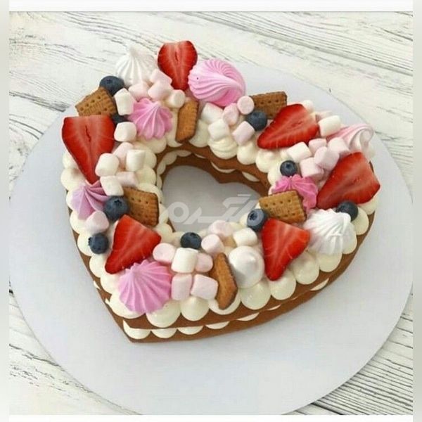 تزیین کیک به شکل قلب 1401 | کیک تولد قلبی مردانه | تزیین کیک به شکل قلب برجسته