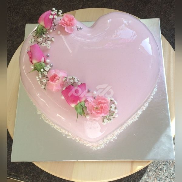 تزیین کیک به شکل قلب 1401 | کیک تولد قلبی مردانه | تزیین کیک به شکل قلب برجسته
