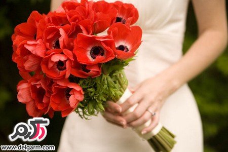 تصاویری از دسته گل عروس زیبا و فانتزی