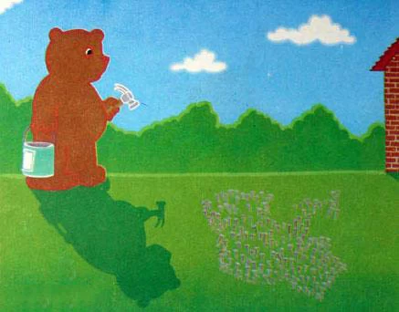 داستان کوتاه کودکانه قصۀ سایۀ خرس