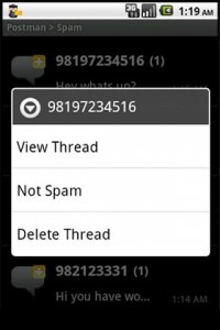 دانلود اپلیکیشن SMS Spam Blocker – Postman Premium v12 برای اندروید