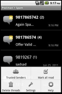 دانلود اپلیکیشن SMS Spam Blocker – Postman Premium v12 برای اندروید