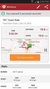 دانلود برنامه جی پی اس MapMyRide+ GPS Cycling Riding برای اندروید