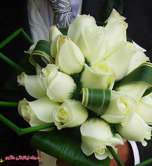 دسته گل عروس با گل های مختلف زیبا