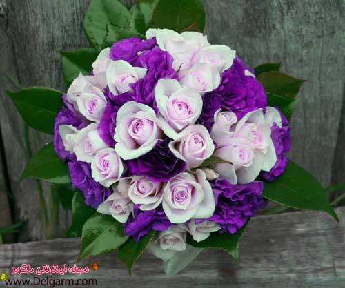دسته گل عروس با گل های مختلف زیبا