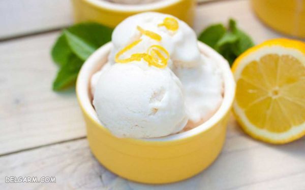 بستنی لیمویی خانگی/نحوه تهیه بستنی لیمویی