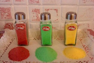روش جالب برای درست کردن نمک رنگی در منزل