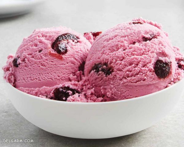 بستنی با آلبالو/طرز تهیه بستنی با آلبالو