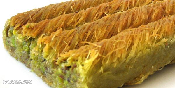 طرز تهیه کاداییف رول شده گردویی شیرینی مخصوص کشور ترکیه