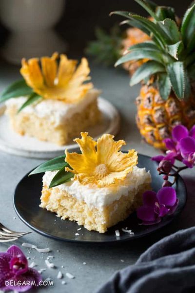 طرز تهیه کیک آناناس + آموزش خشک کردن آناناس