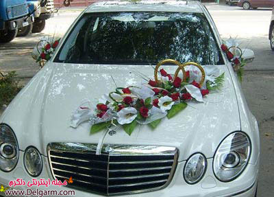 عکس هایی از تزئین ماشین عروس