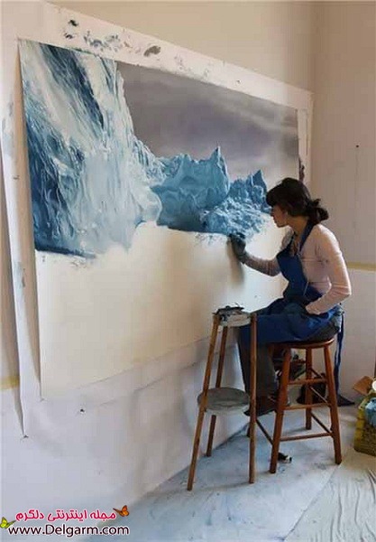 عکسهای دیدنی و زیبا از نقاشی های یخی