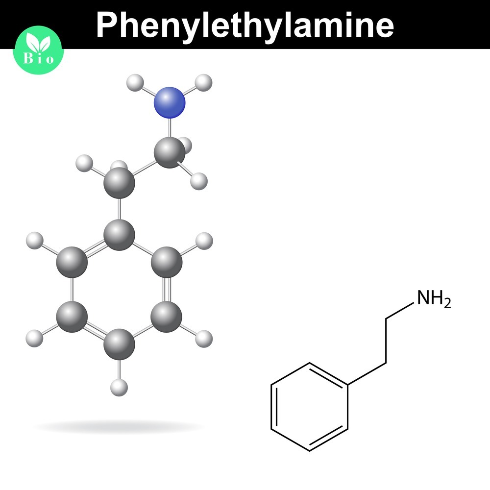 فرمول شیمیایی فنيل اتيل آمين ( phenylethylamine ) يا PEA 