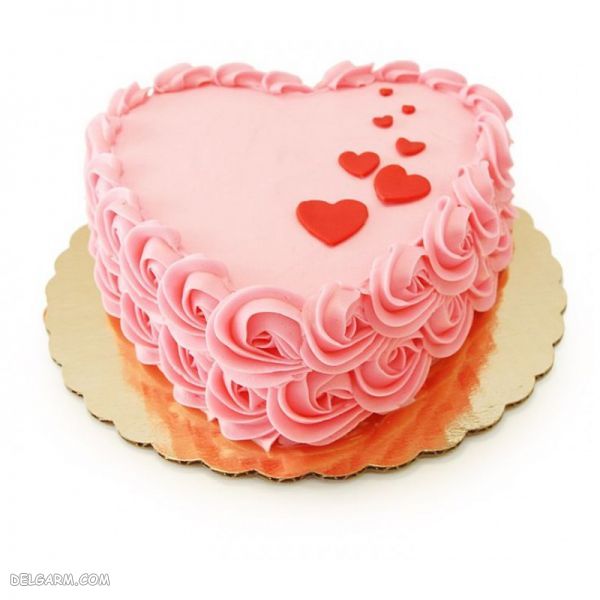 مدل کیک قلبی قرمز 