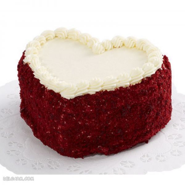 مدل کیک قلبی قرمز 