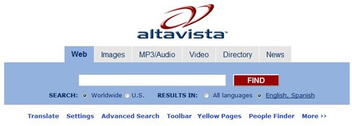 نخستین موتور جستجوی اینترنتی جهان آلتا ویستا خاموش شد