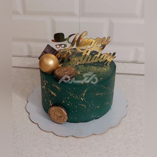 کیک سبز رنگ 2023 | کیک تولد سبز رنگ 1402 | تزیین کیک سبز رنگ