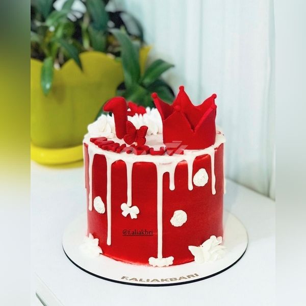کیک قرمز 2023 | مینی کیک قرمز 1402 | عکس کیک قرمز