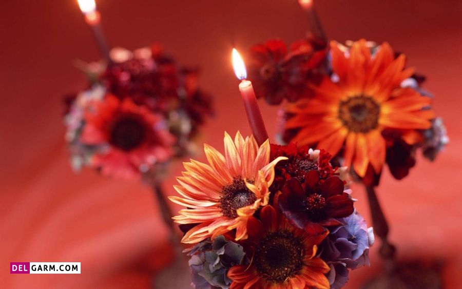 گالری عکس پروفایل شمع و گل جدید و زیبا