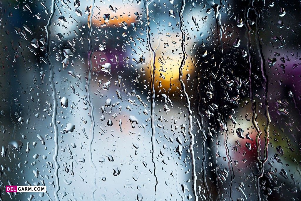 عکس باران روی شیشه پنجره