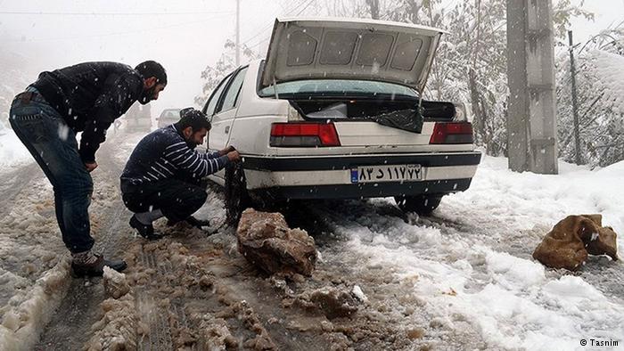 بارش شدید برف در مازندران