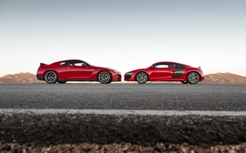 2014 Audi R8 V10 Plus and Nissan GT-R Track Pack