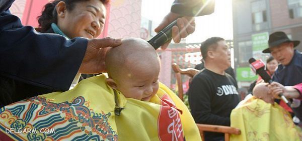 کوتاه کردن مو در چین / کوتاه کردن مو در چین برای خوشبختی / زمان کوتاهی مو در چین