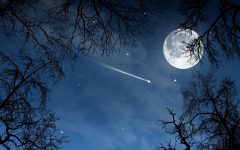 عکس شهاب سنگ و ماه برای عکس پس زمینه